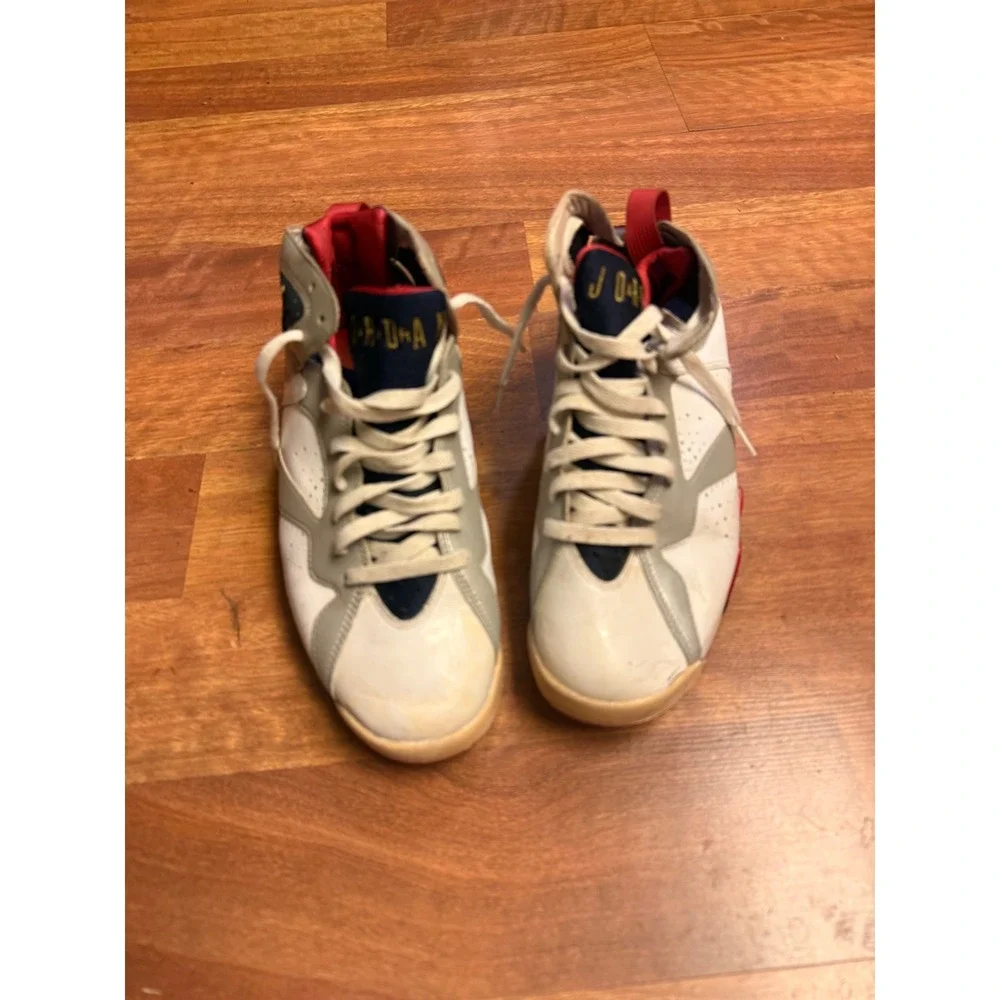 Nike Air Jordan 7 Retro Olympic 2012 Men's Size 9 304775-135 Pre-Owned